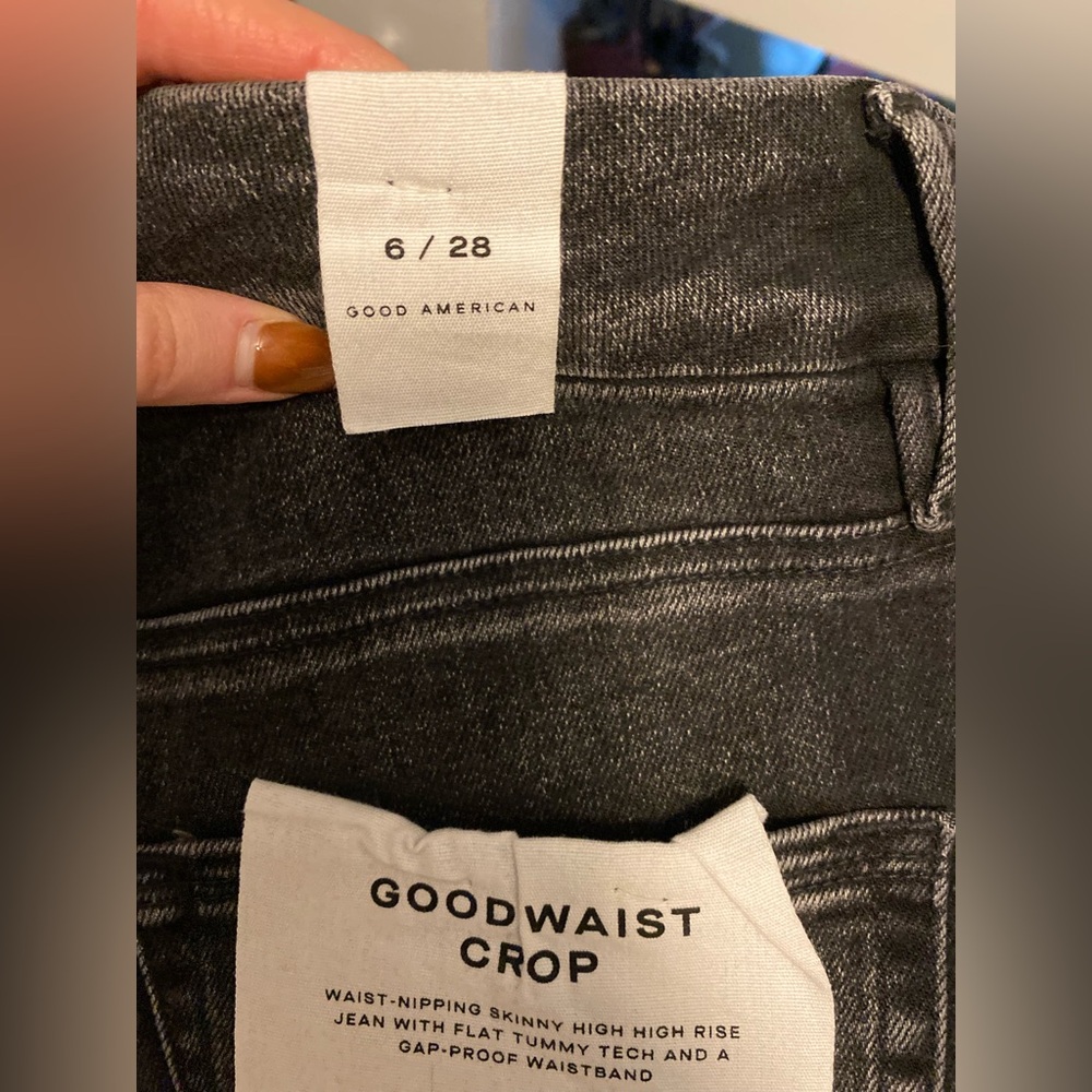 Good American Dark Gray Skinny Jeans - Picture 4 of 8